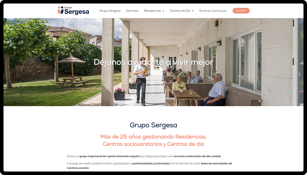 nueva web para Grupo Sergesa Nuevo Logotipo de Grupo Sergesa Identidad corporativa agencia de publicidad en Murcia agencia de Marketing