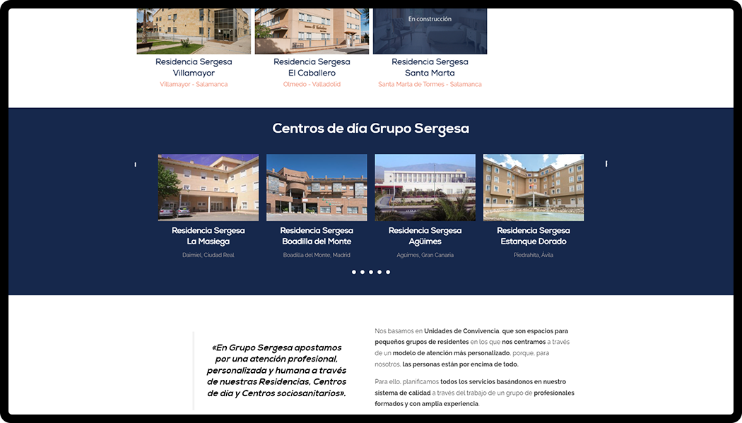 nueva web para Grupo Sergesa Nuevo Logotipo de Grupo Sergesa Identidad corporativa agencia de publicidad en Murcia agencia de Marketing