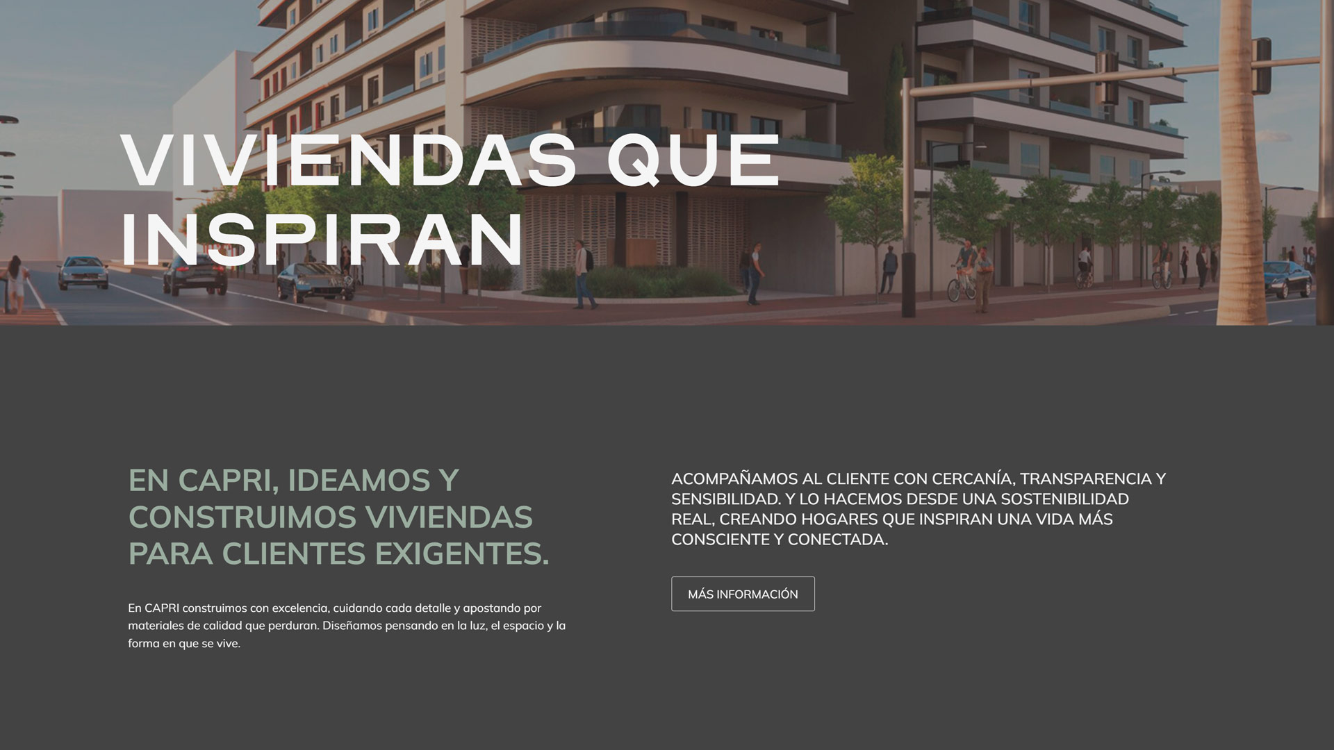 Pagina web Capri Promotora Pantumaka Comunicación