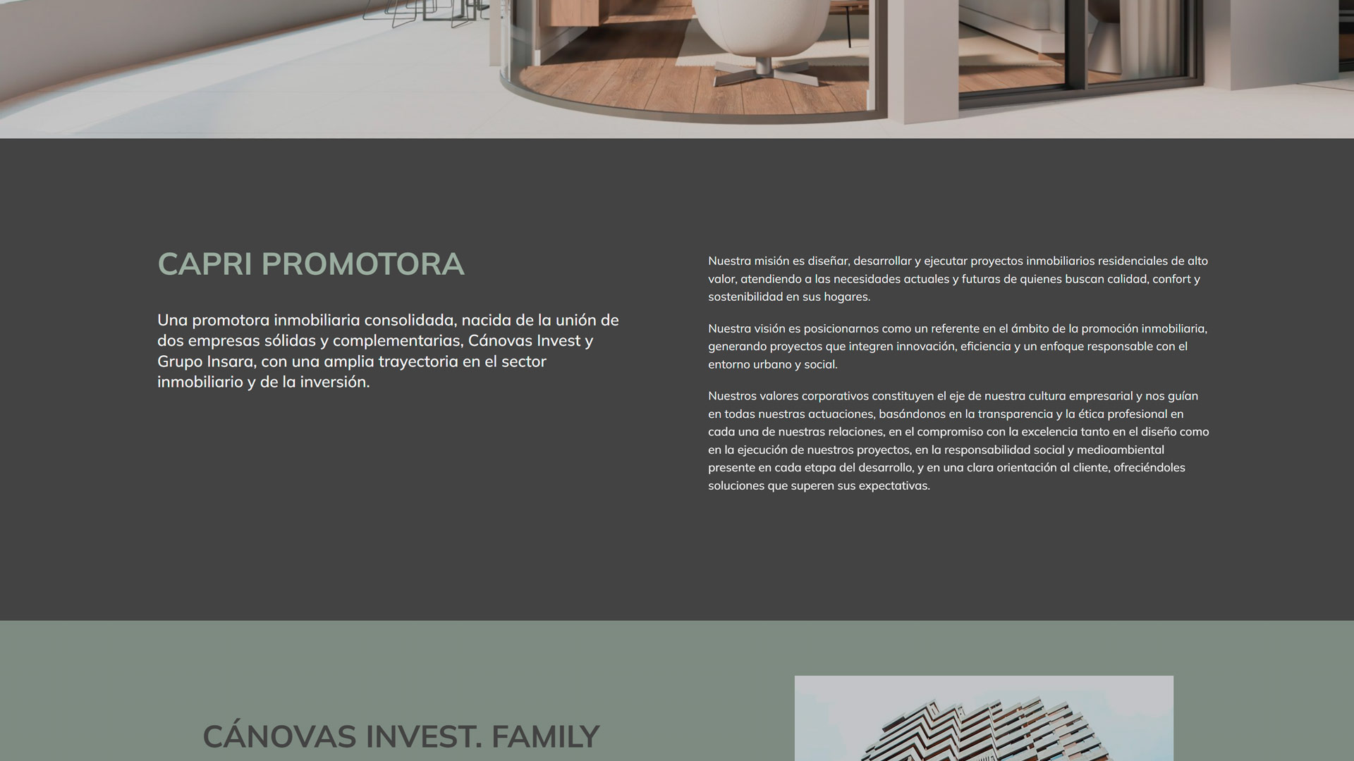 Pagina web Capri Promotora Pantumaka Comunicación