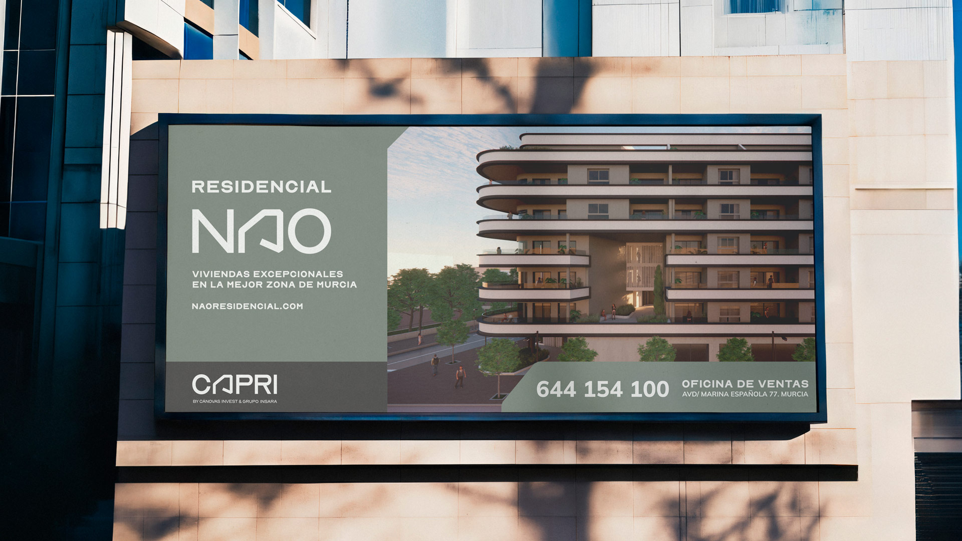 Publicidad en soportes publicitarios Capri Promotora